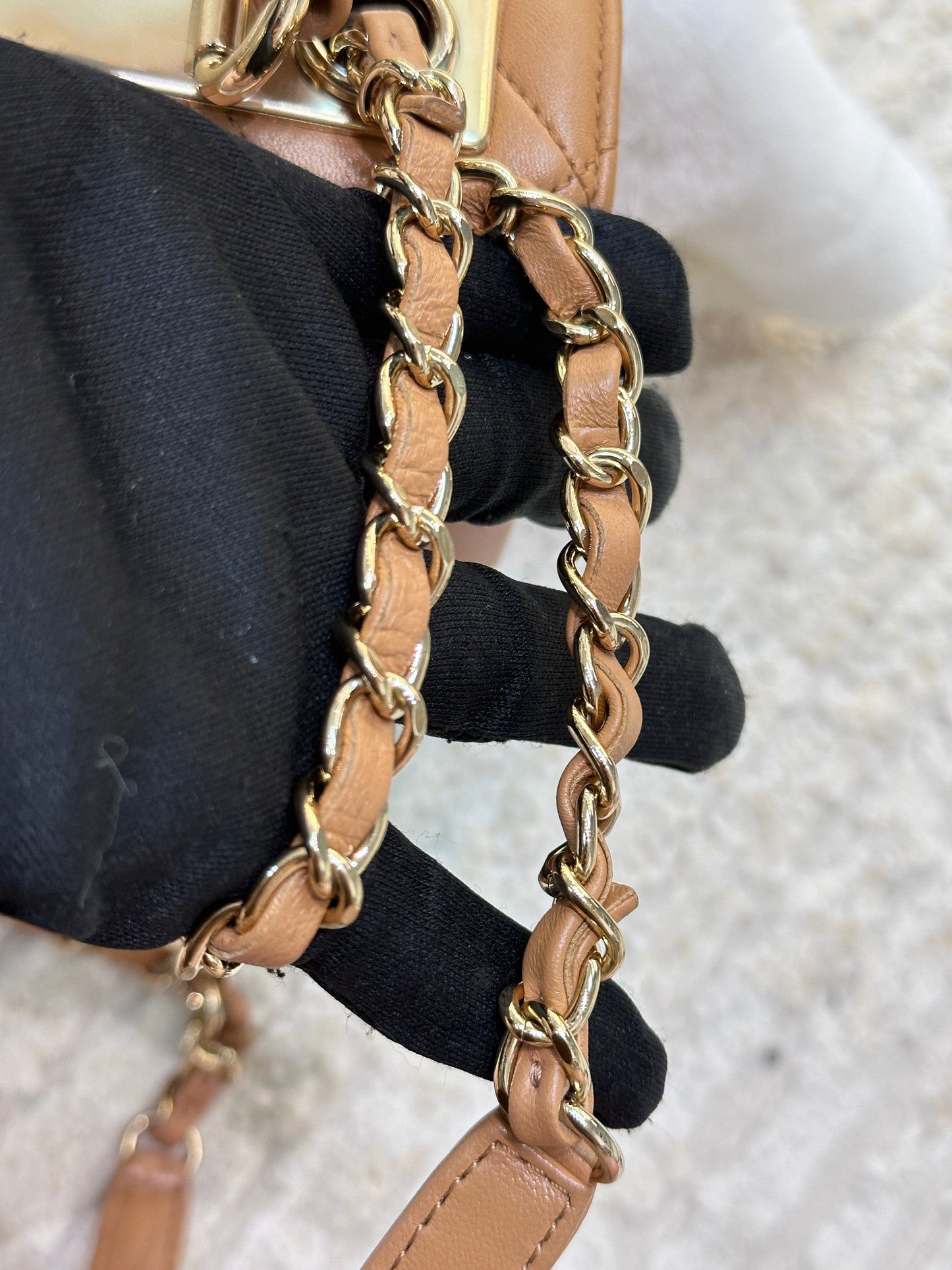 CHANEL  Small Trendy CC  Handle Flap Bag 19K Brown