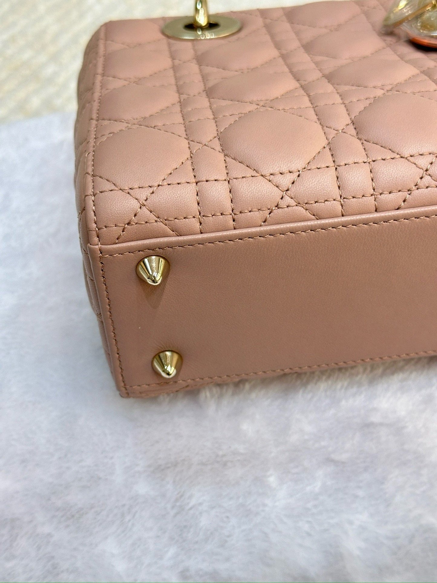 Christian Dior Small Lambskin Cannage My ABC Dior Lady Dior Fard GHW