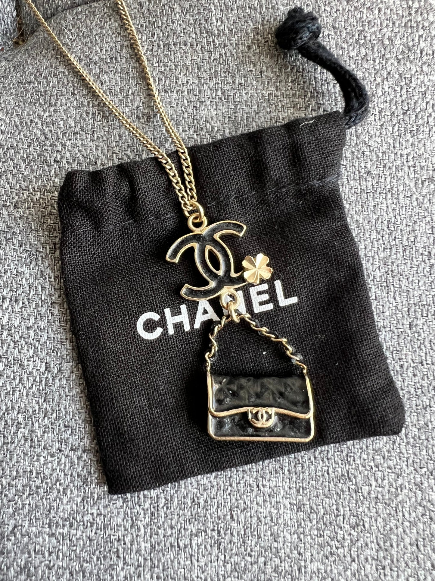 Chanel CC Bag Charm Necklace