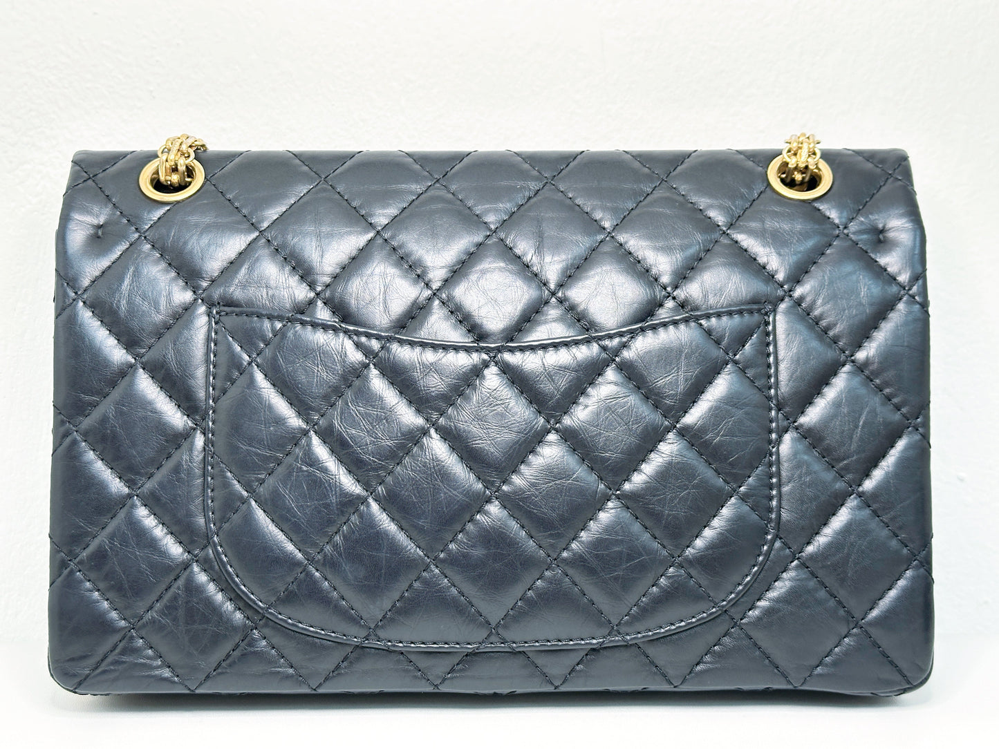Chanel Marine Quilted Aged Calfskin 2.55 Reissue 226 Flap Bag