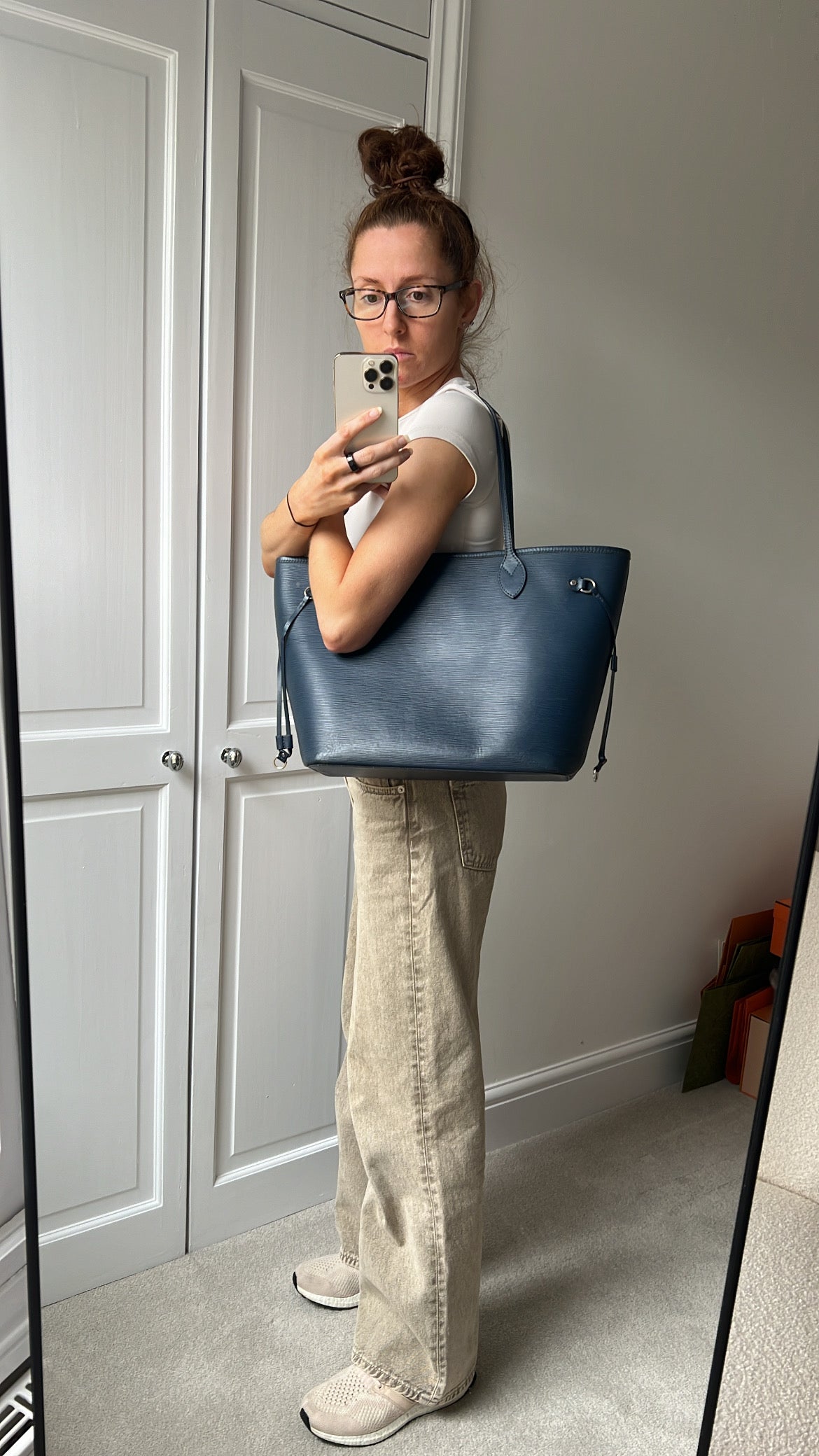 Louis Vuitton Neverfull MM Indigo Epi Leather (RRP £1,740)