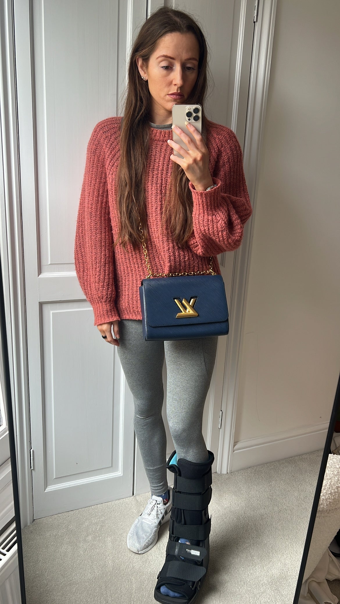 Louis Vuitton Navy Blue Twist MM Shoulder Bag (RRP £3450)