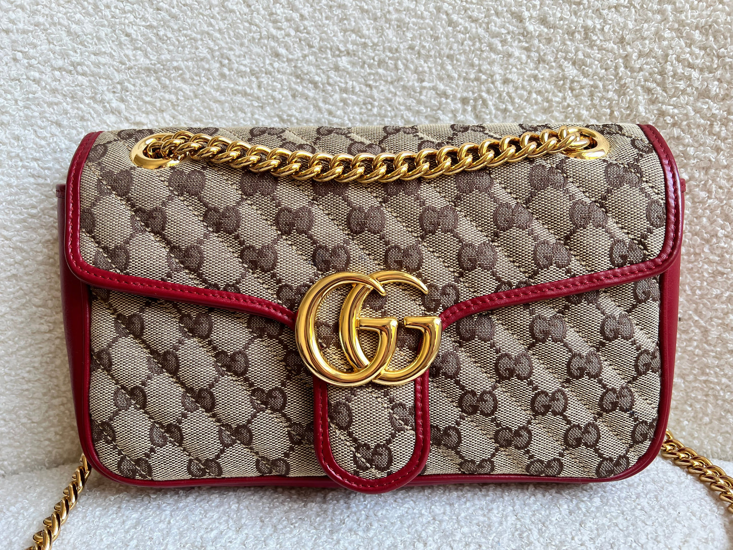 Gucci GG Beige Marmont Small Shoulder Bag (RRP £1,570)