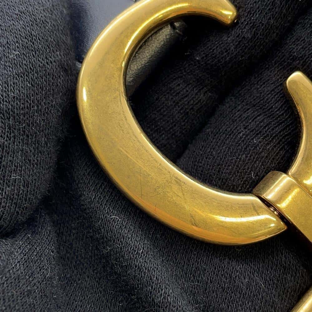 Dior Oblique Saddlebag Navy/Beige M0446 Canvas Leather