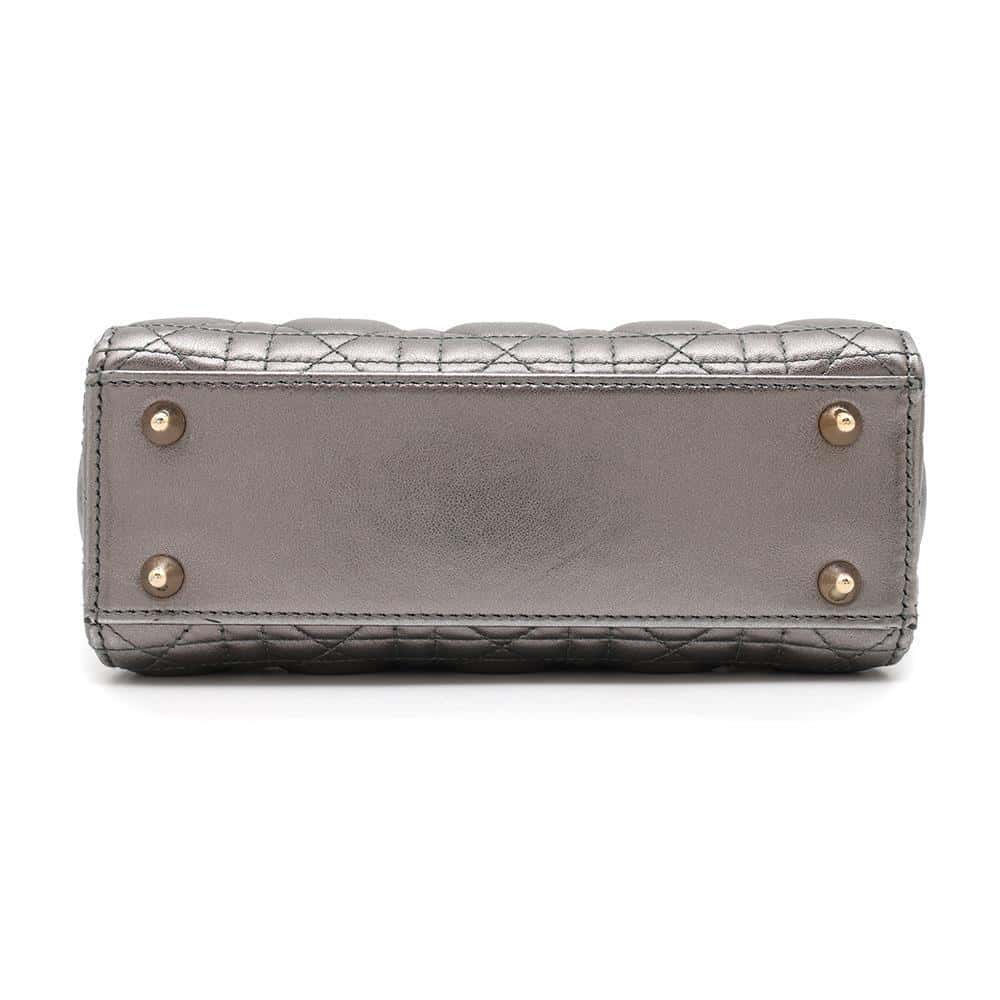 Dior Lady Dior MyABCDior GunMetalicM0538OWEC Leather Size Small