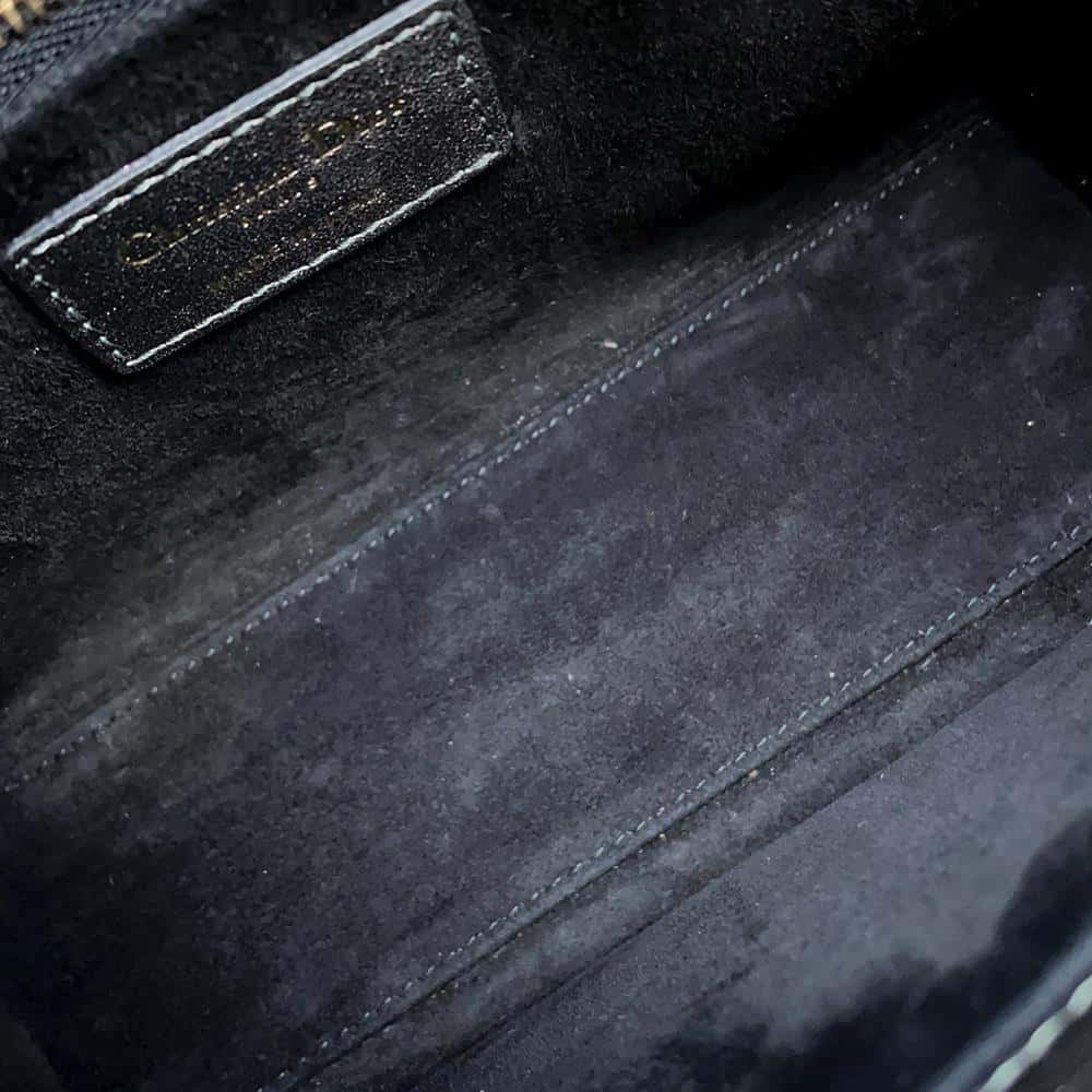 Dior Lady Dior MyABCDior GunMetalicM0538OWEC Leather Size Small