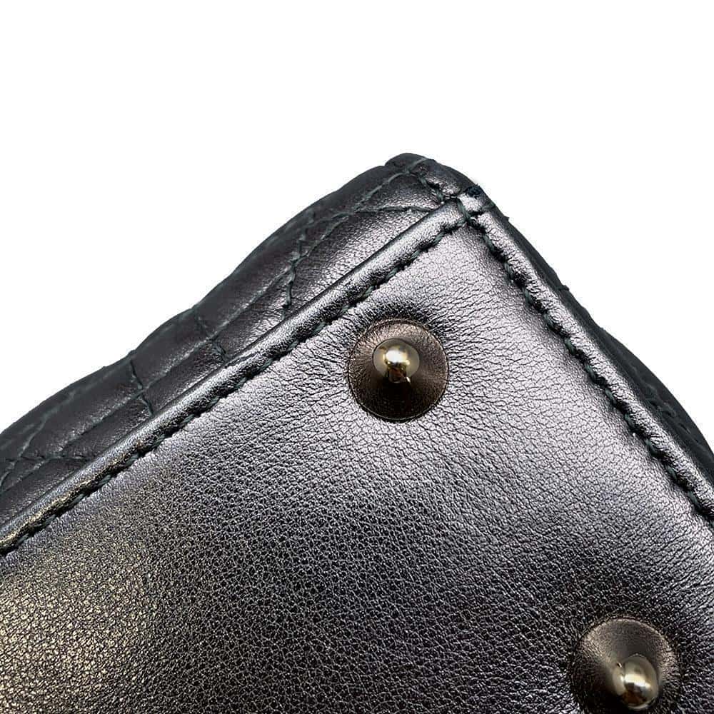 Dior Lady Dior MyABCDior GunMetalicM0538OWEC Leather Size Small