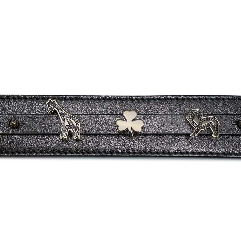 Dior Lady Dior MyABCDior GunMetalicM0538OWEC Leather Size Small