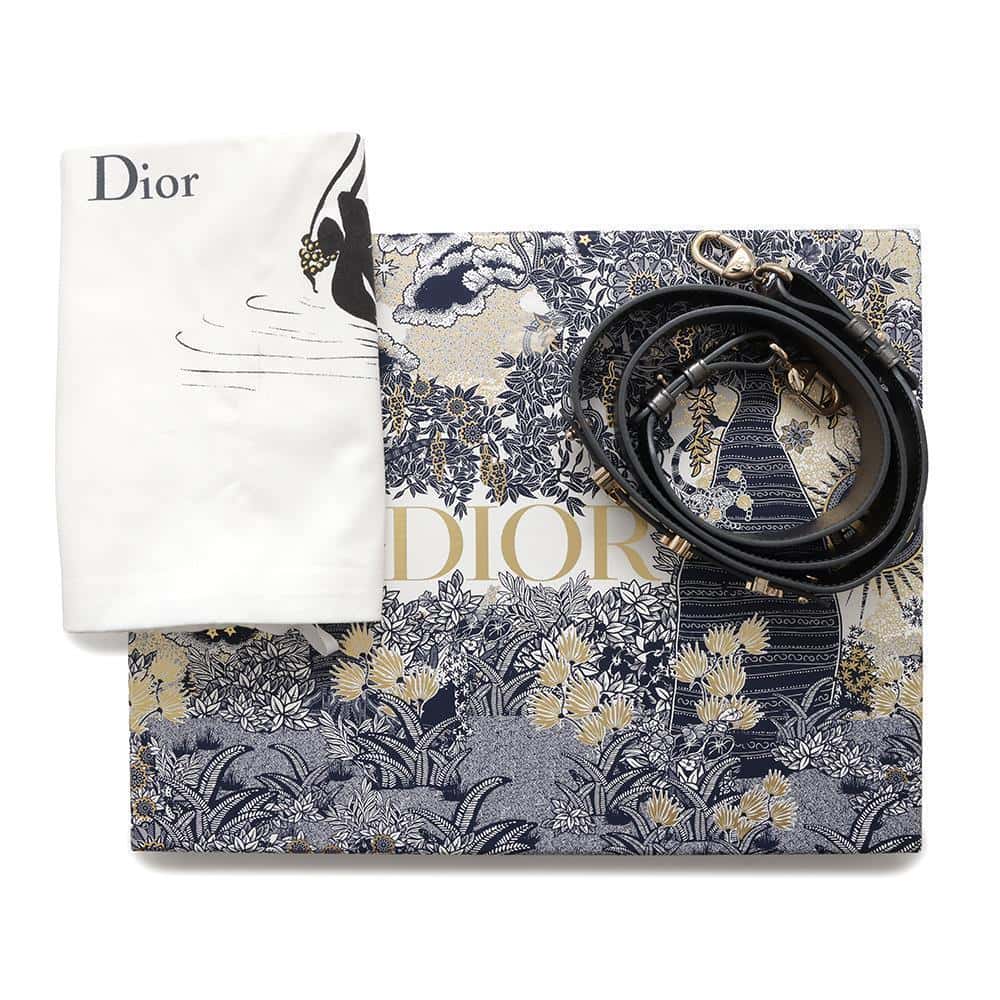 Dior Lady Dior MyABCDior GunMetalicM0538OWEC Leather Size Small