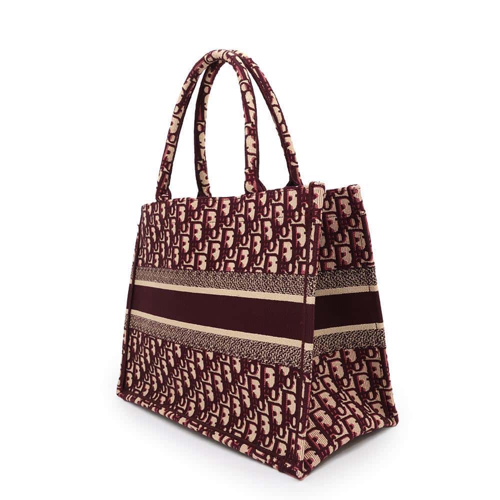 Dior Book tote BordeauxM1296ZRIW Canvas Size Medium