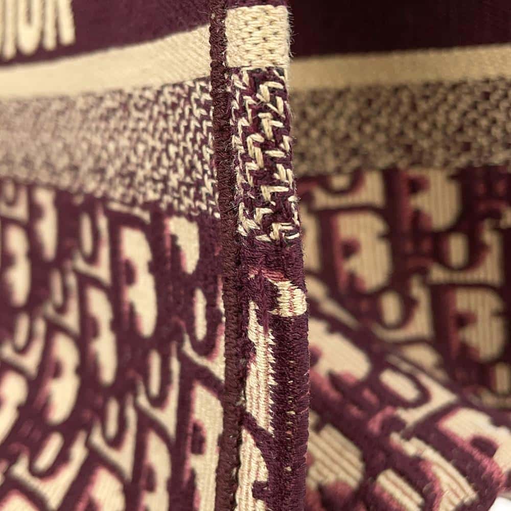 Dior Book tote BordeauxM1296ZRIW Canvas Size Medium