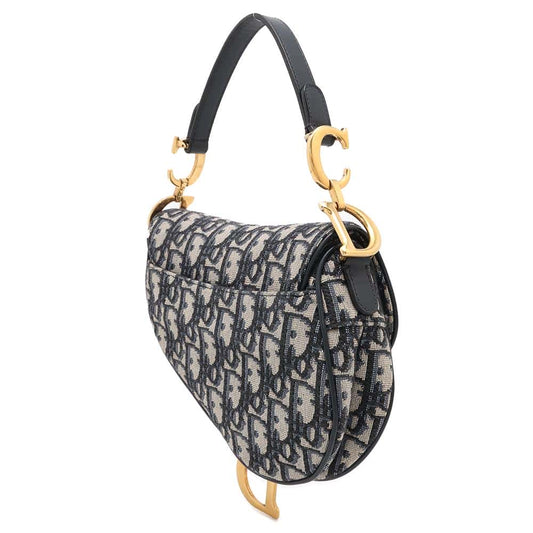 Dior Oblique Saddlebag NavyM0447CTZQ_M928 Canvas Size Mini