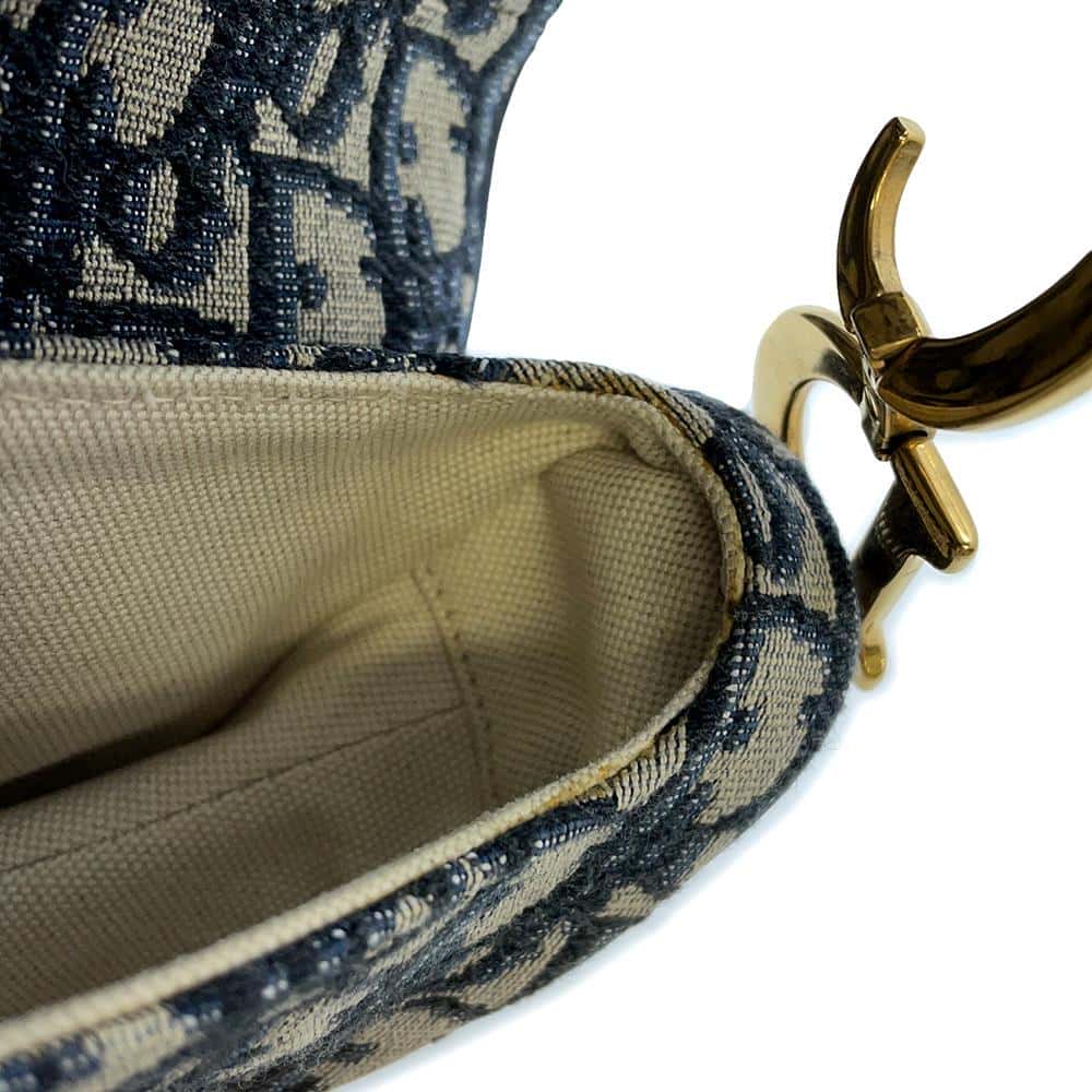 Dior Oblique Saddlebag NavyM0447CTZQ_M928 Canvas Size Mini
