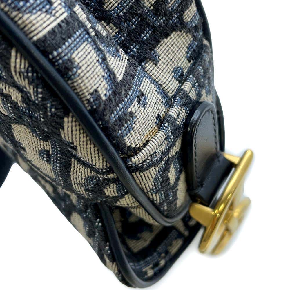 Dior Oblique Saddlebag NavyM0447CTZQ_M928 Canvas Size Mini