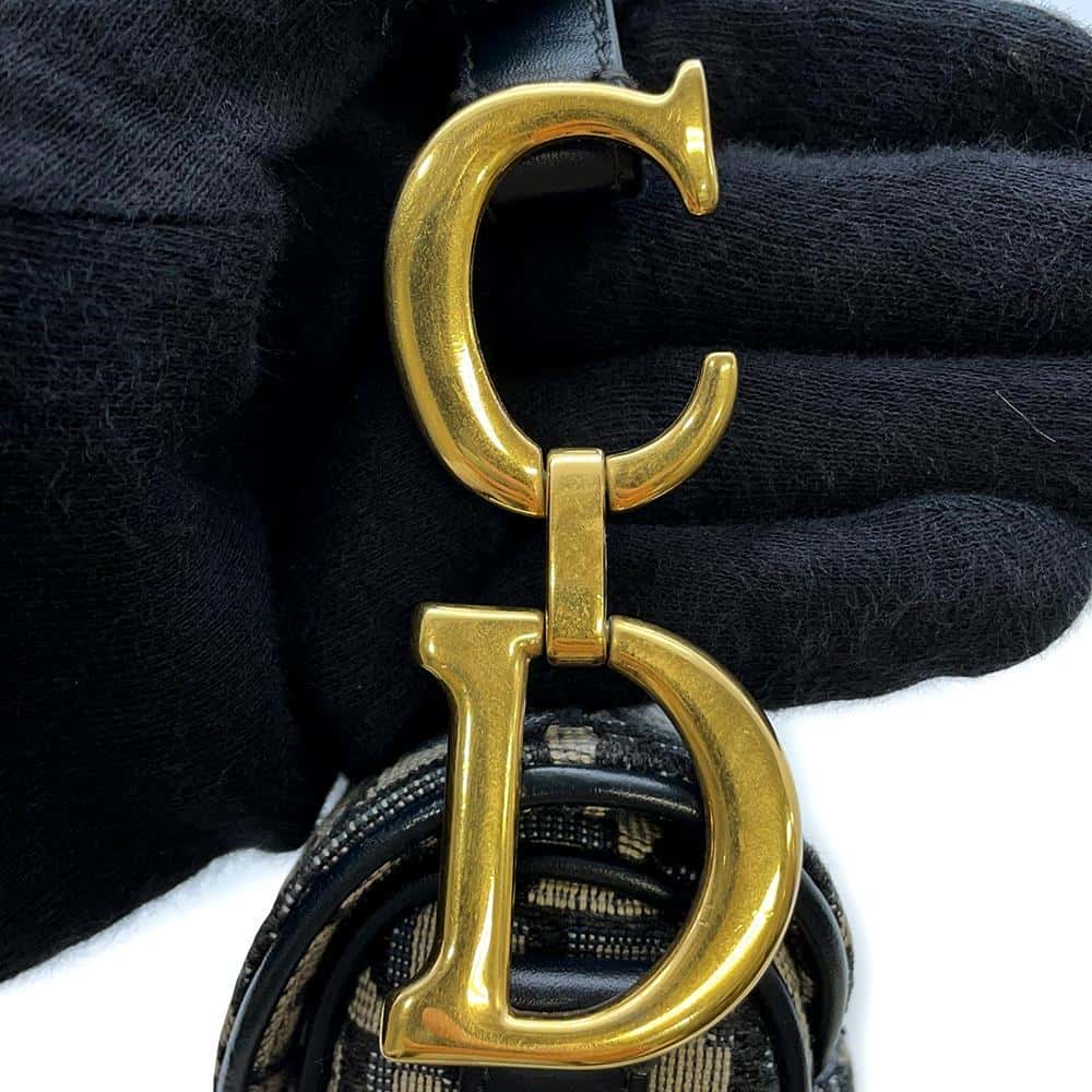 Dior Oblique Saddlebag NavyM0447CTZQ_M928 Canvas Size Mini