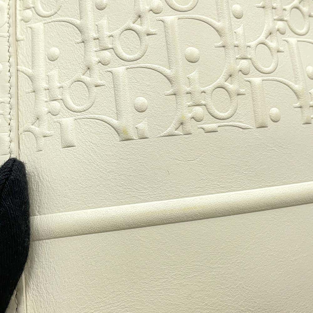 Dior Book tote White Leather Size Medium