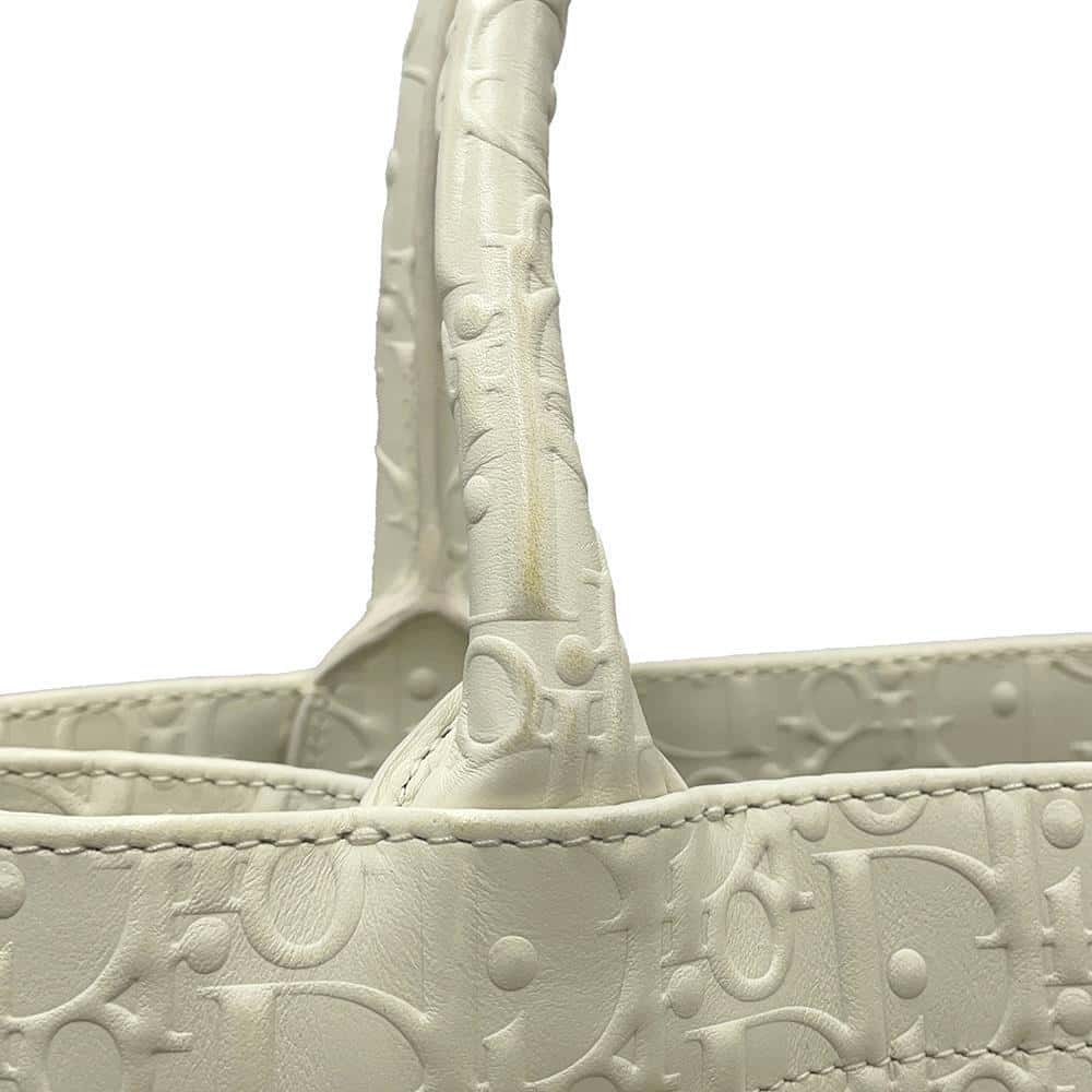 Dior Book tote White Leather Size Medium