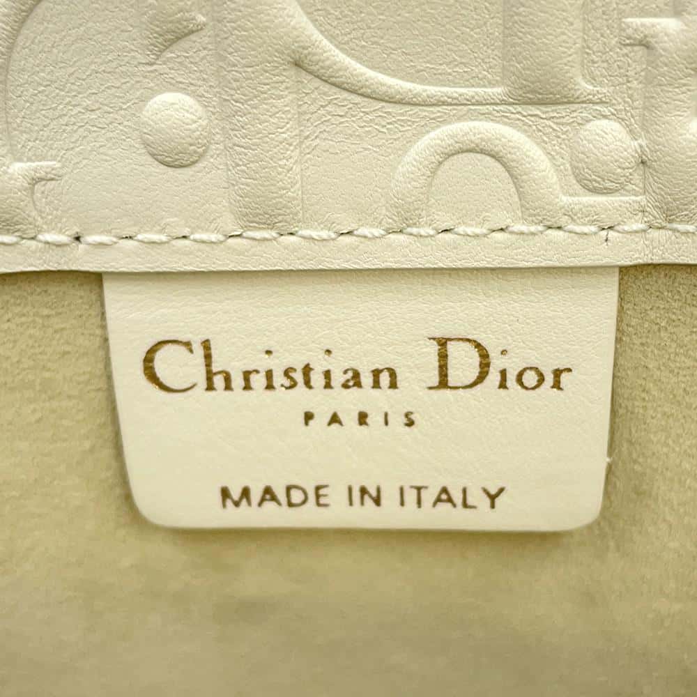 Dior Book tote White Leather Size Medium