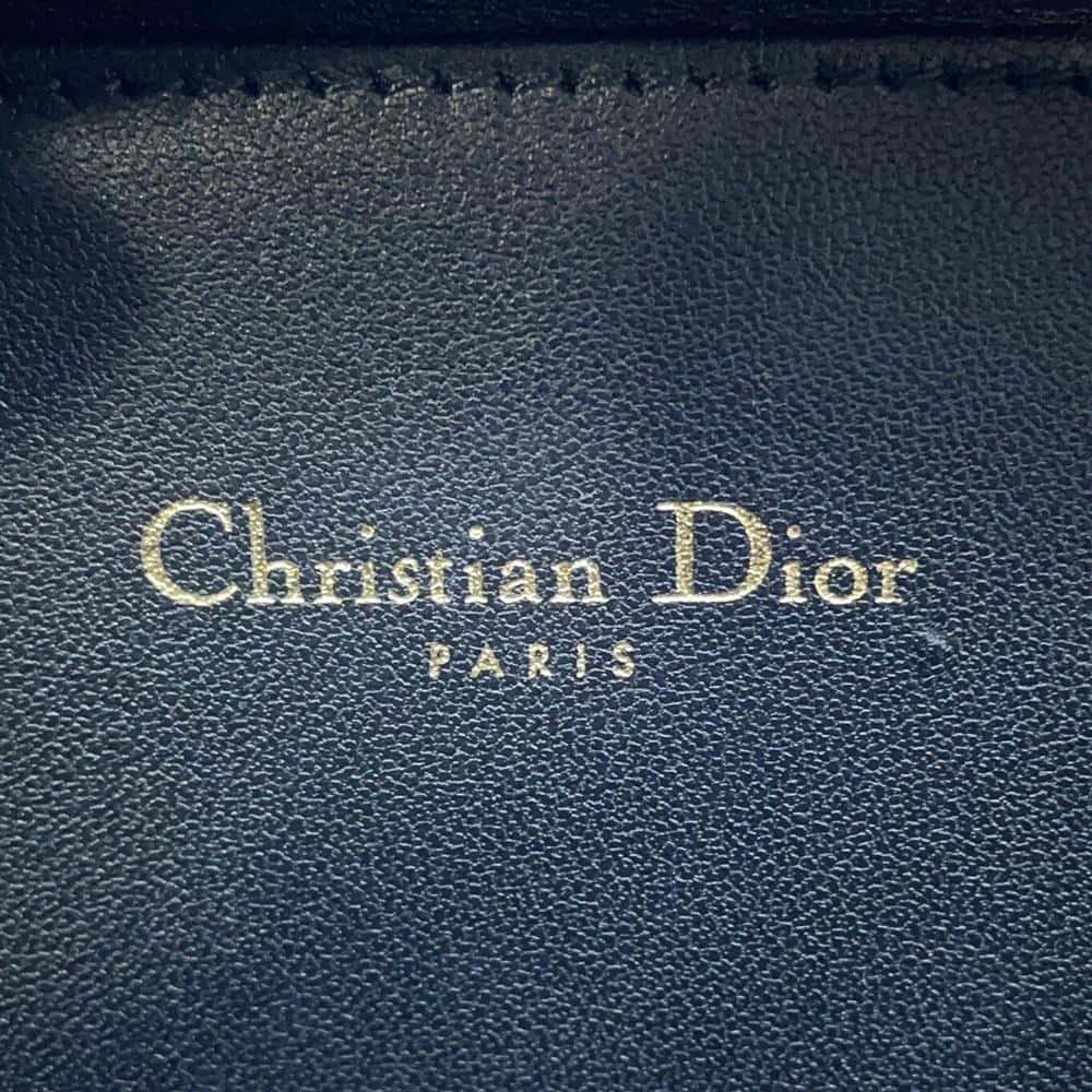 Dior Signature Oval Camera Bag White/BlackS2201UZMF_M911 Canvas Calf Leather