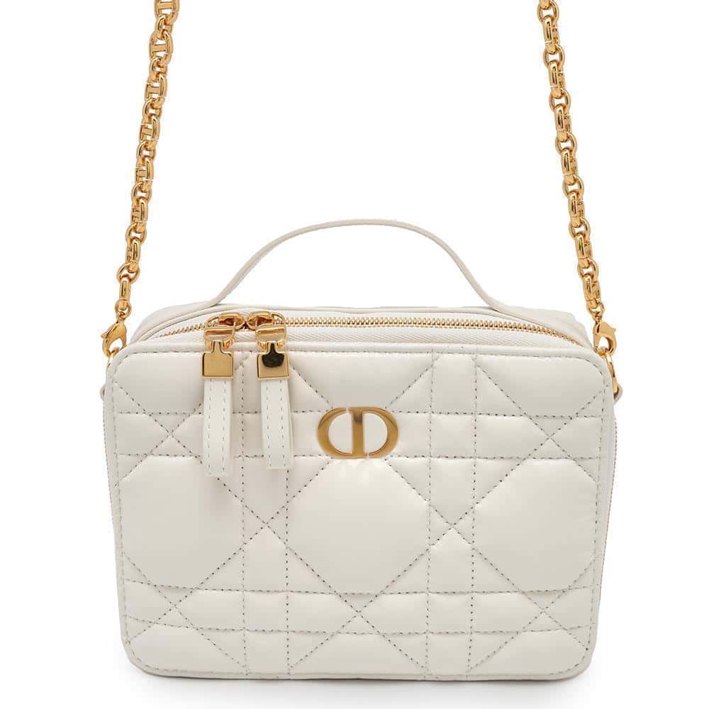 Dior Box Bag Caro WhiteS5140UNGX_M900 Calf Leather