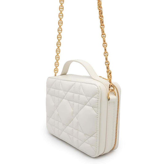 Dior Box Bag Caro WhiteS5140UNGX_M900 Calf Leather