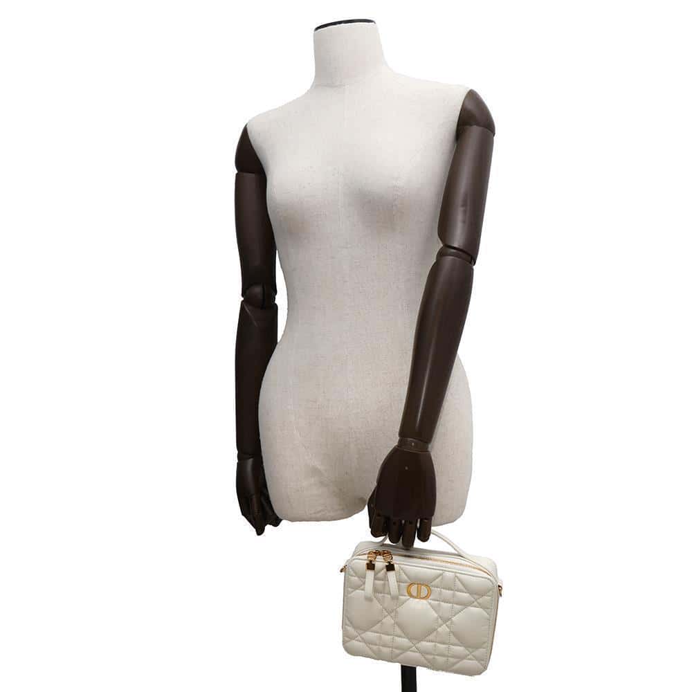 Dior Box Bag Caro WhiteS5140UNGX_M900 Calf Leather