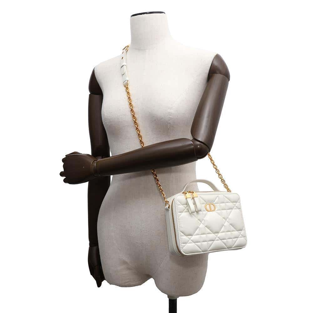 Dior Box Bag Caro WhiteS5140UNGX_M900 Calf Leather