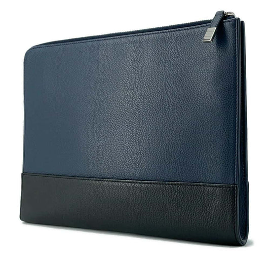 Dior Dior Homme Clutch Bag Navy/Black Leather