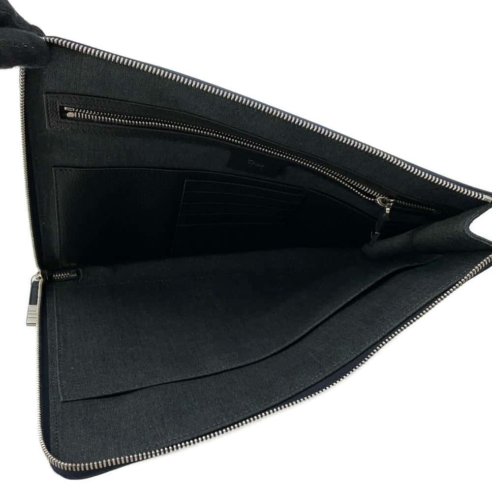 Dior Dior Homme Clutch Bag Navy/Black Leather