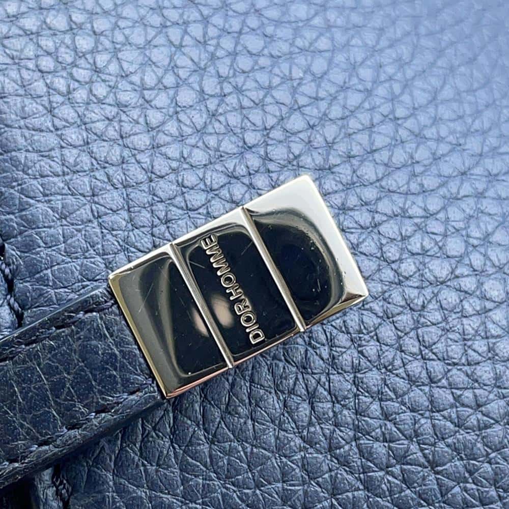 Dior Dior Homme Clutch Bag Navy/Black Leather