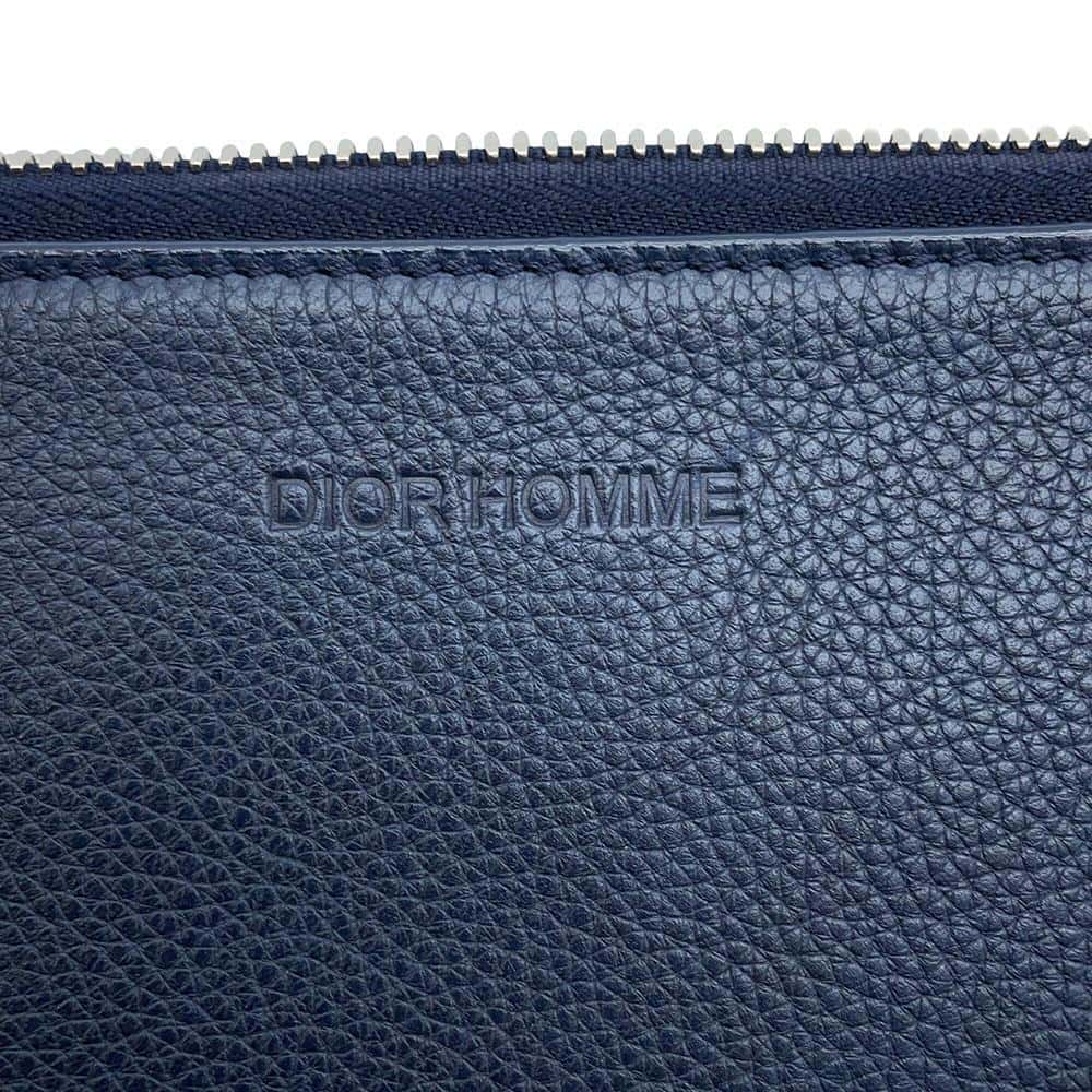 Dior Dior Homme Clutch Bag Navy/Black Leather