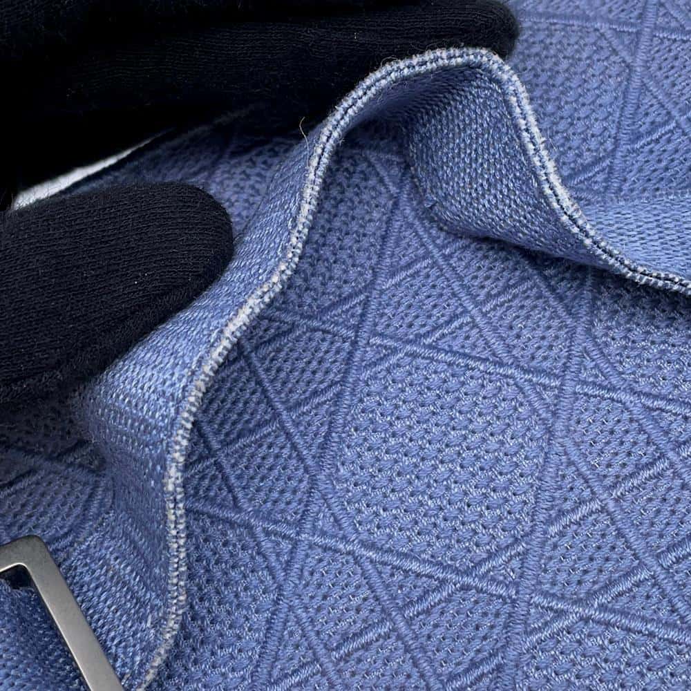 Dior Cannage Vanity Bag Light Blue Canvas