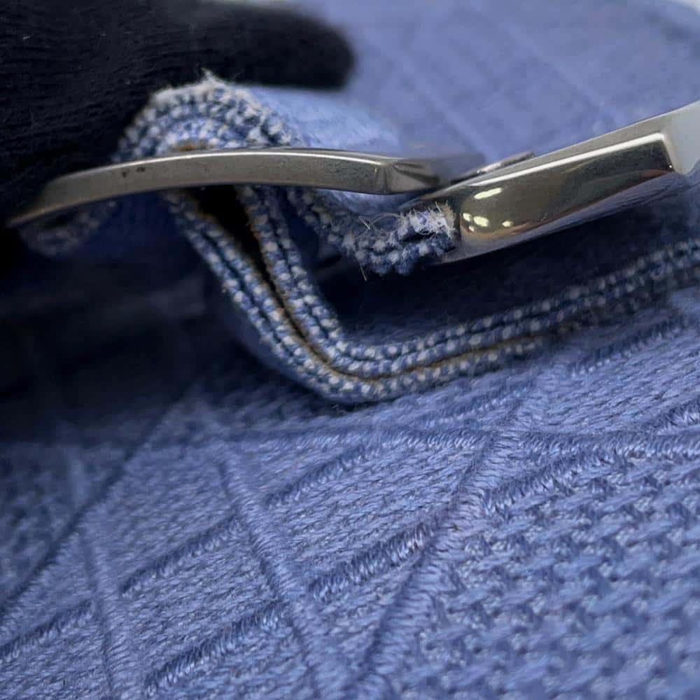 Dior Cannage Vanity Bag Light Blue Canvas