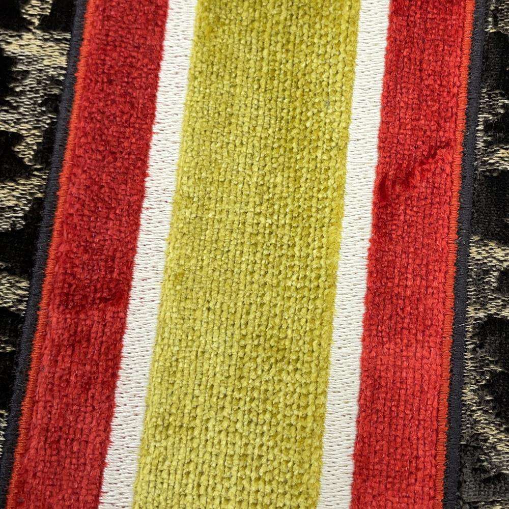 Dior Lady Dee Light Leopard Brown/Yellow/Red Velour Size Medium