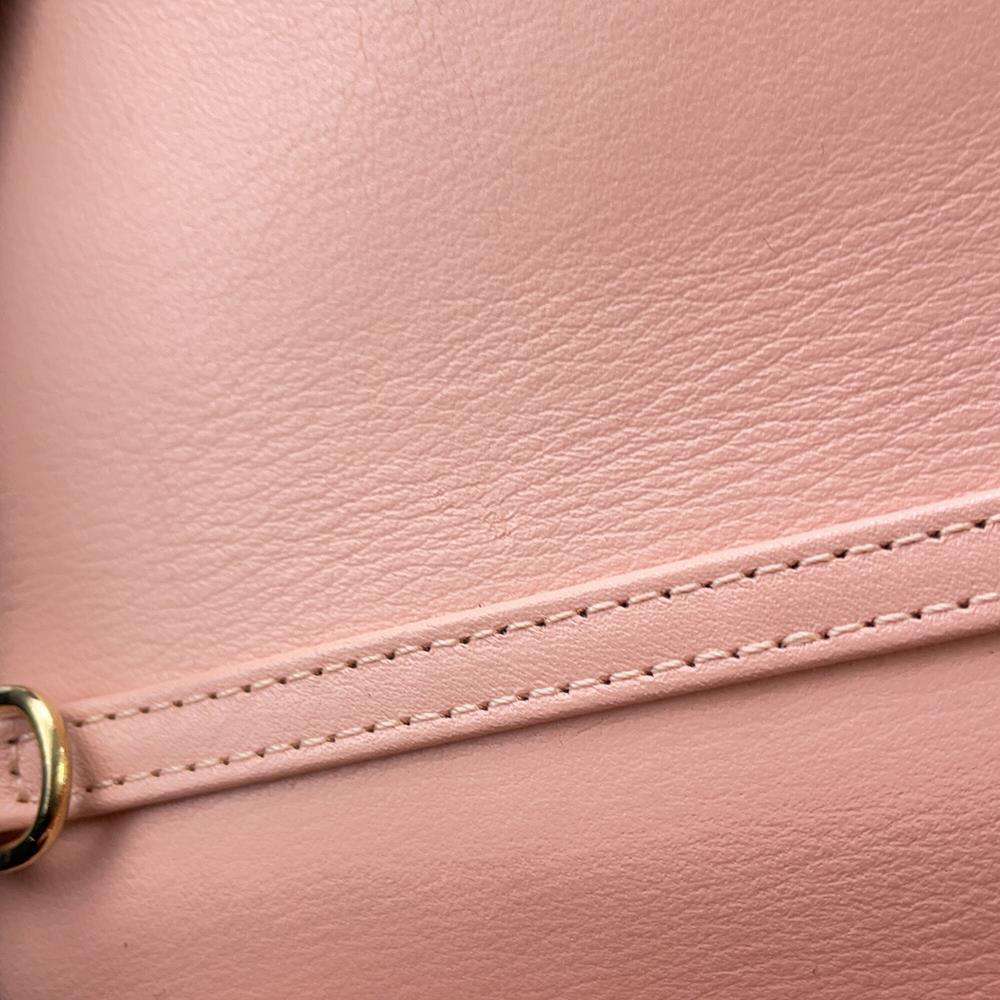 Dior Cannage ChainPouch Pink Patent Leather