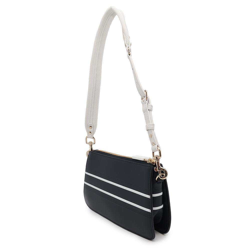 Dior Vibe Shoulder Bag Navy/White Leather