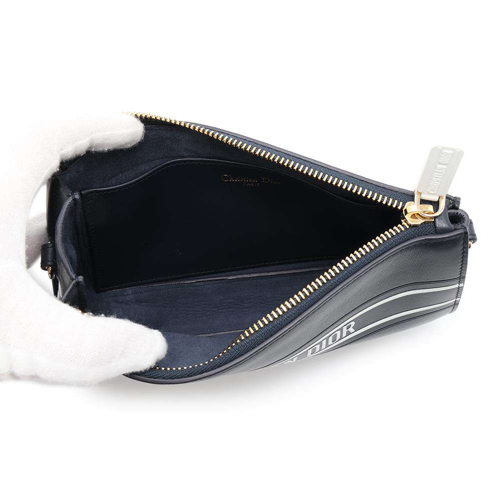 Dior Vibe Shoulder Bag Navy/White Leather