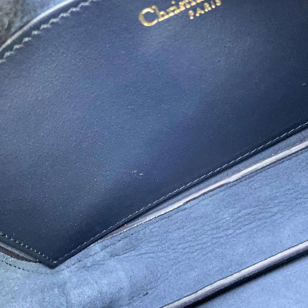 Dior Vibe Shoulder Bag Navy/White Leather