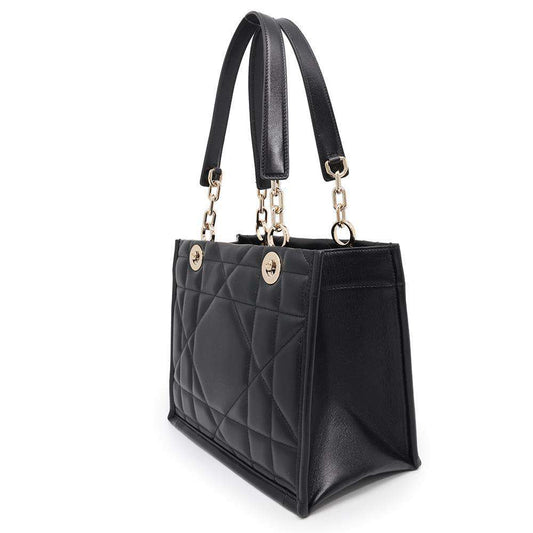 Dior ArchiCannage Essential ChainTote Bag Black Leather Size Small