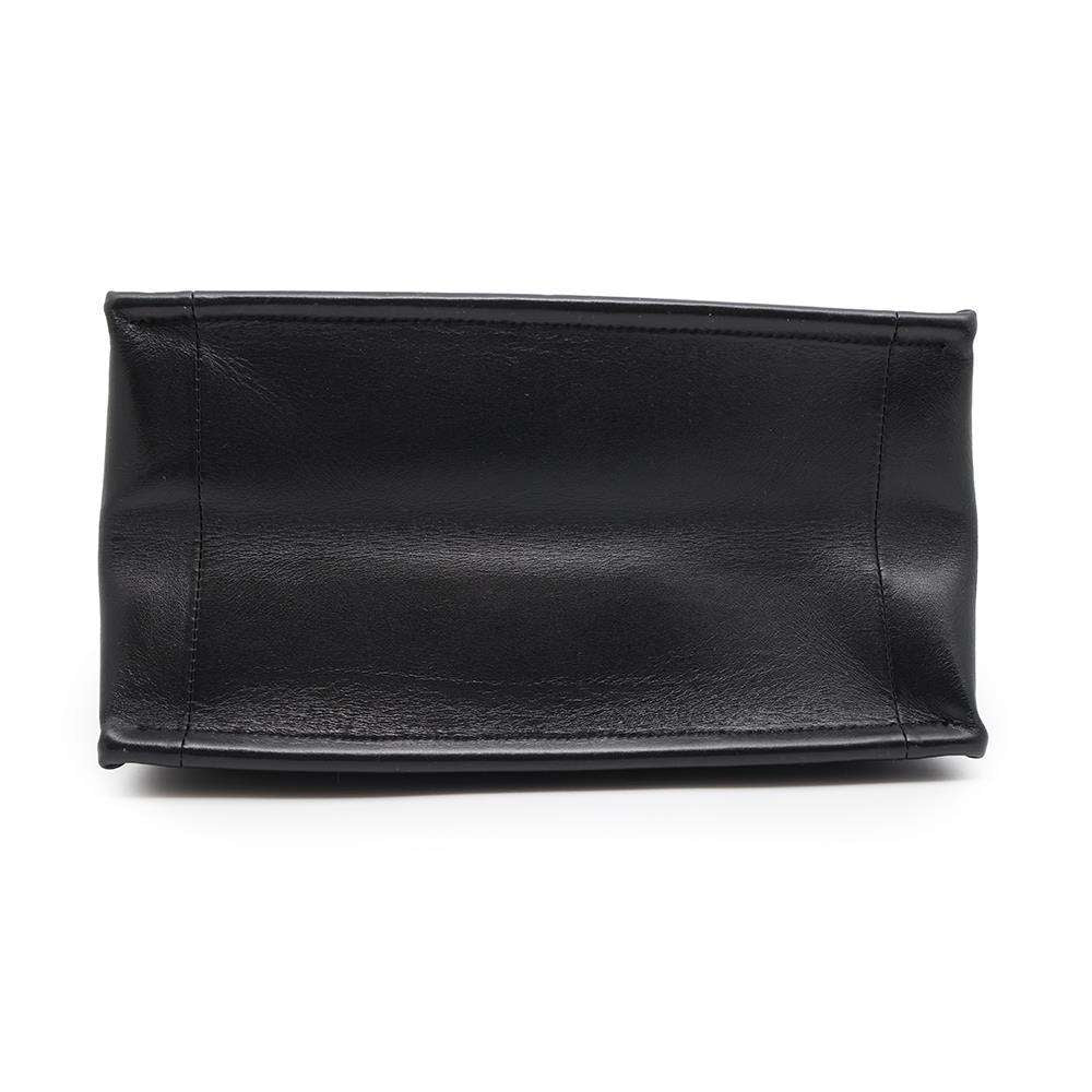 Dior ArchiCannage Essential ChainTote Bag Black Leather Size Small