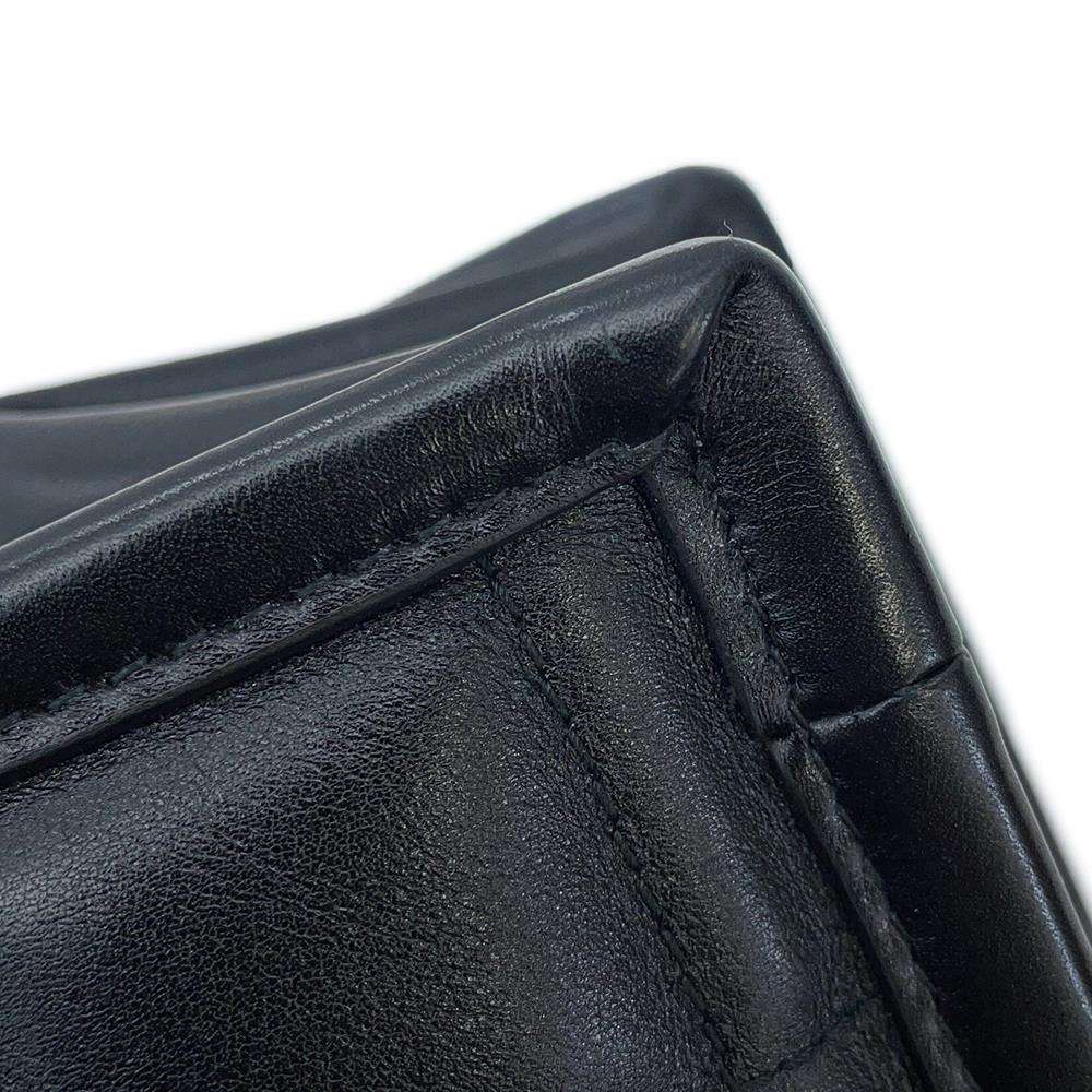 Dior ArchiCannage Essential ChainTote Bag Black Leather Size Small