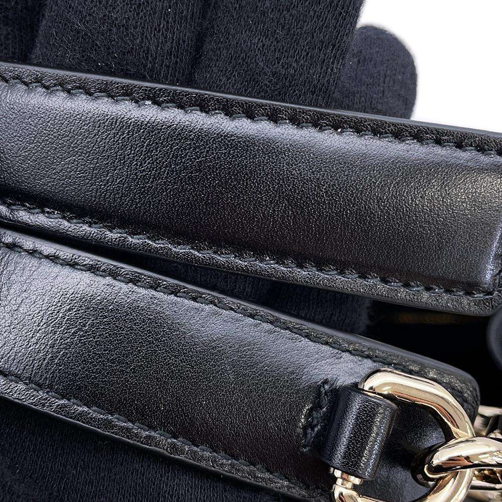 Dior ArchiCannage Essential ChainTote Bag Black Leather Size Small