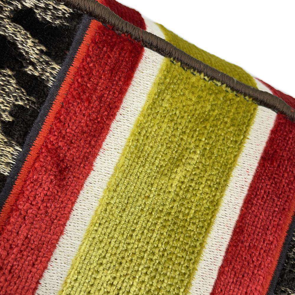 Dior Lady Dee Light Leopard Brown/Red/Yellow Velour Size Medium