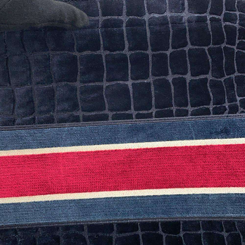 Dior Book tote Navy/RedM1286ZTGU Velvet Size Large