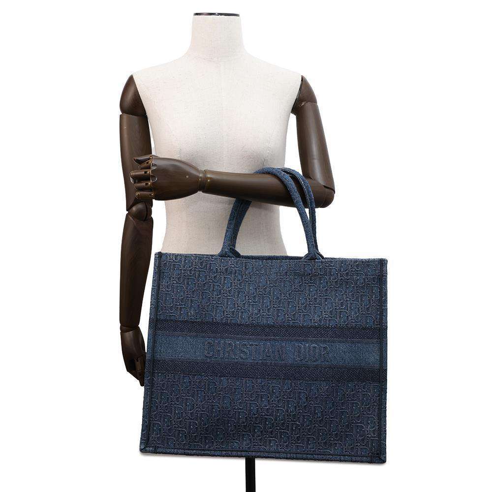 Dior Book tote NavyM1286ZWAL Denim Size Large