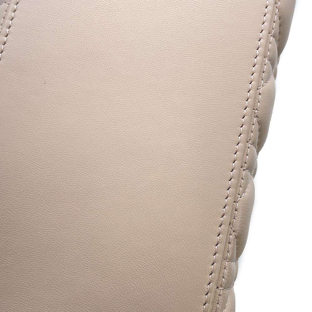 Dior Lady Dior 2WAY Handbag Pink Lambskin Size Medium