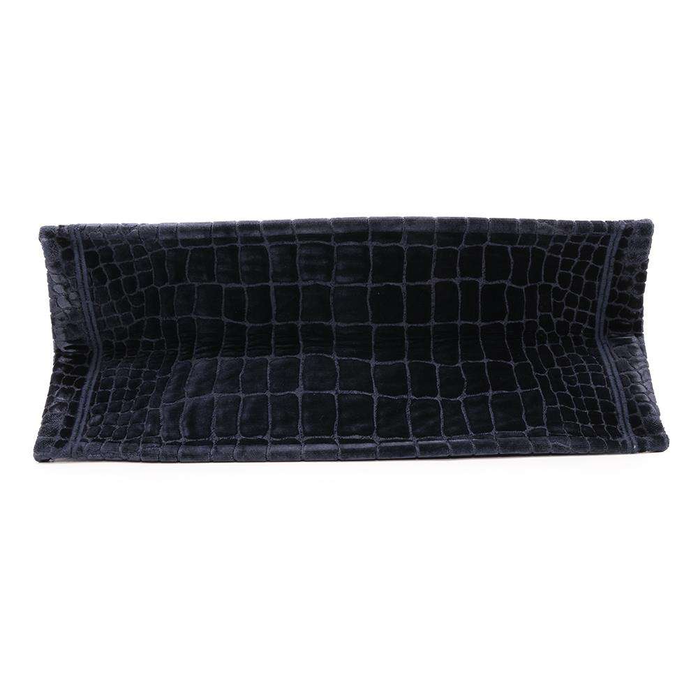 Dior Book tote Navy/RedM1286ZTGU Velvet Size Large