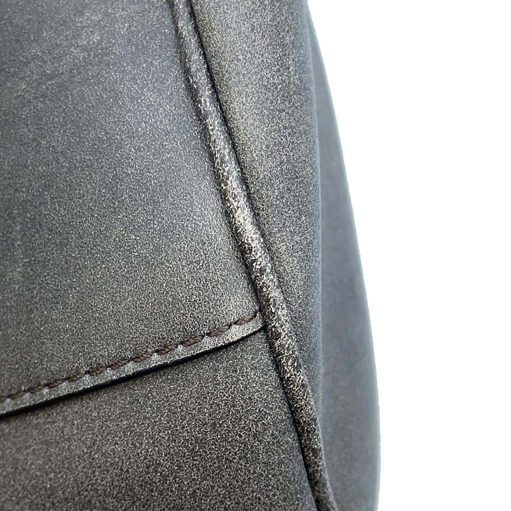 Dior Saddle 2WAY Shoulder Bag Gray Mouton Leather