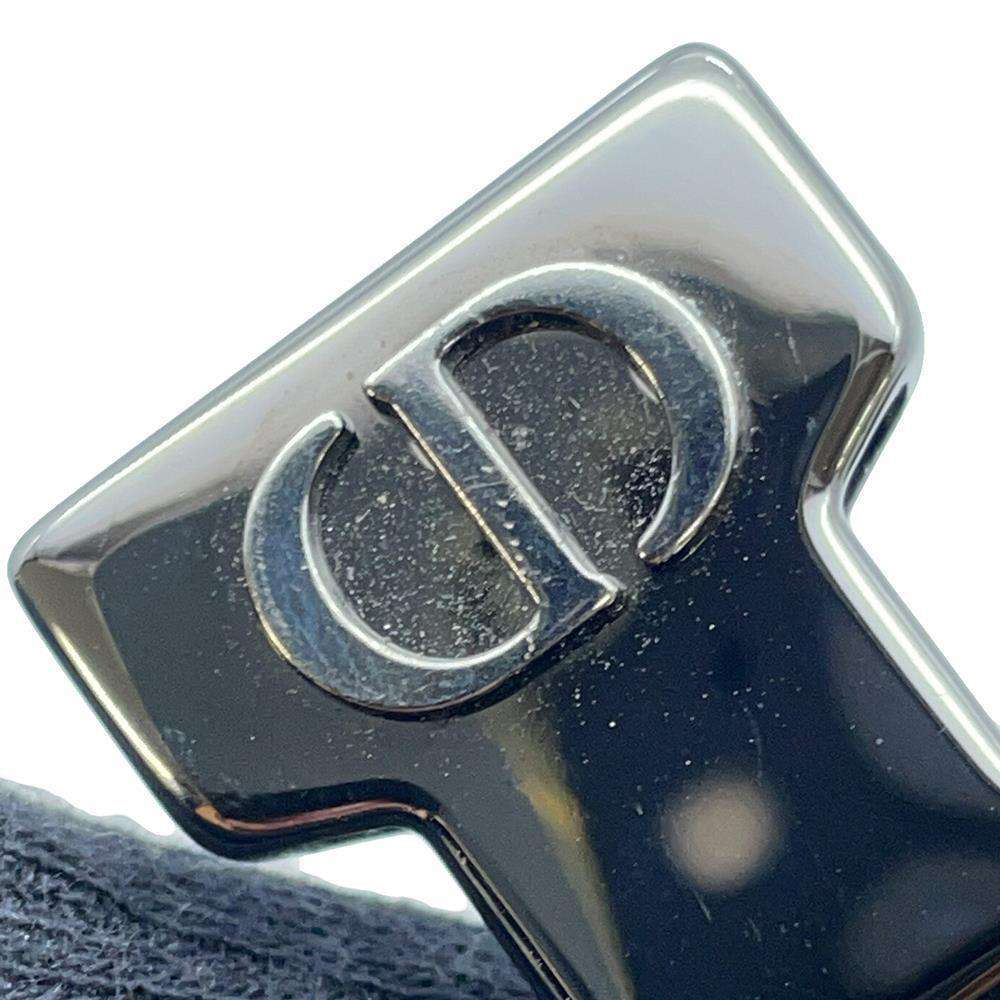 Dior Embroidery Shoulder Bag Brown Canvas