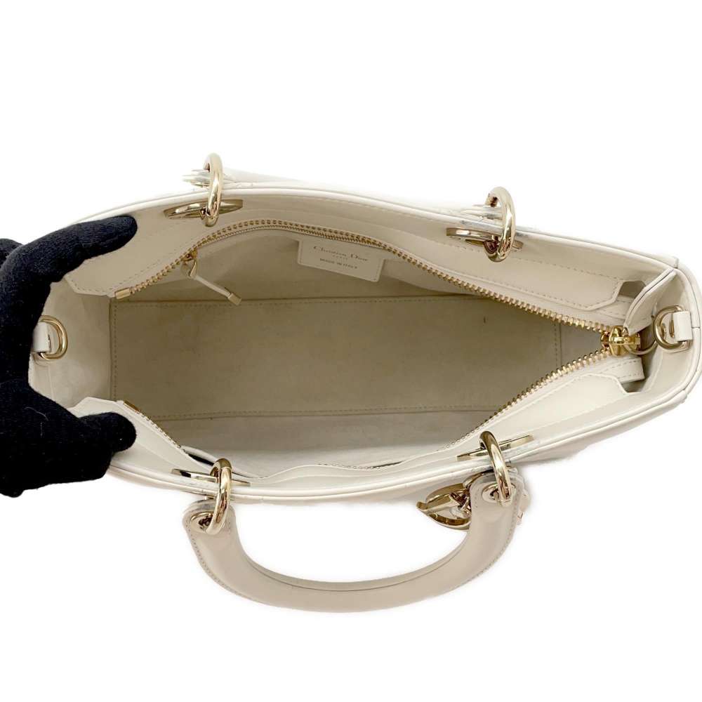 Dior Lady D-sire 2wayBag WhiteM1151OHOW_M030 Leather